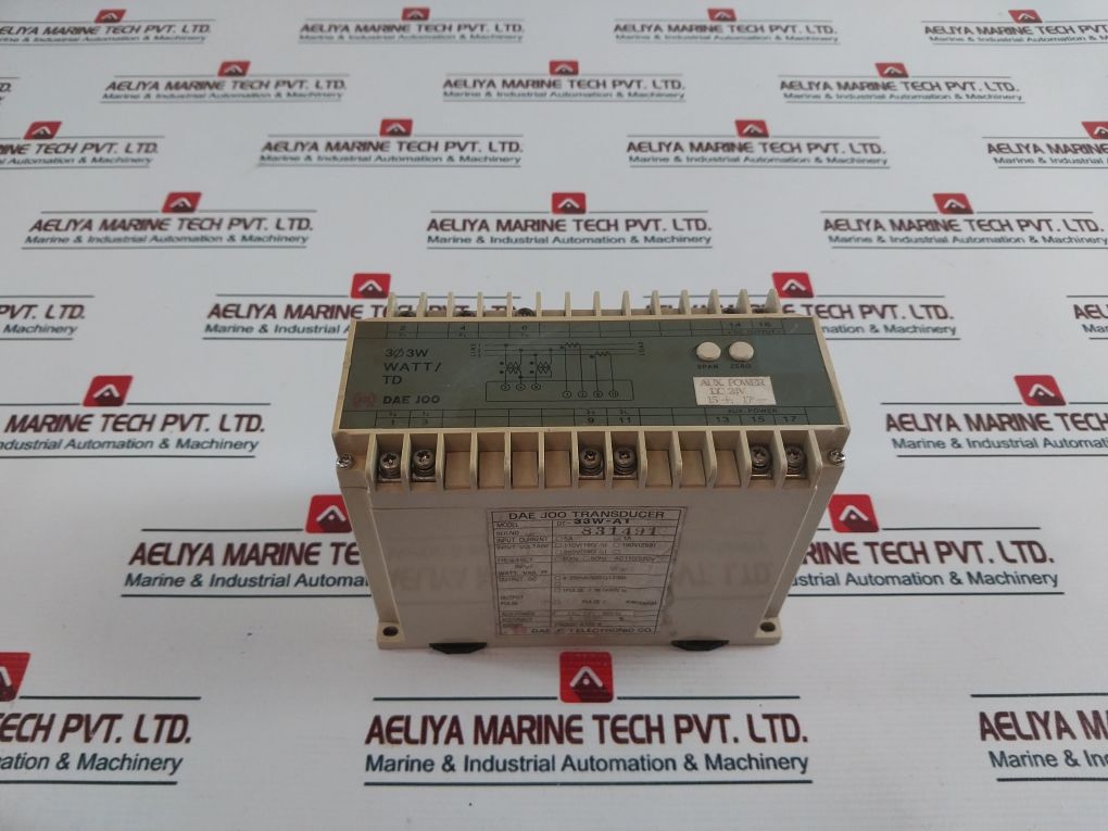 Dae Joo Dt-33W-a1 Watt Transducer Dc24V 60Hz
