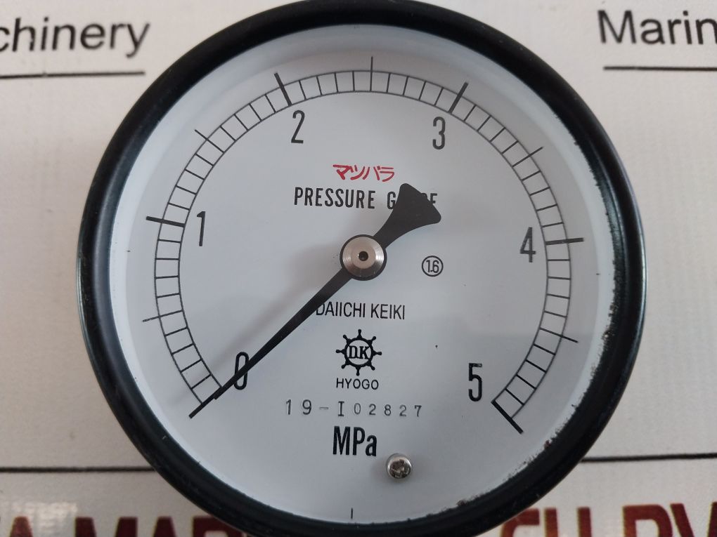 Daiichi Keiki 0 To 5 Mpa Pressure Gauge 19-i02827