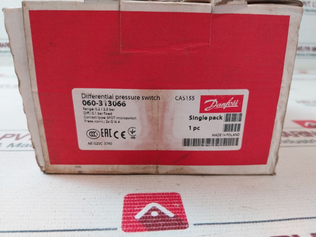 Danfoss Cas 155 Differential Pressure Switch