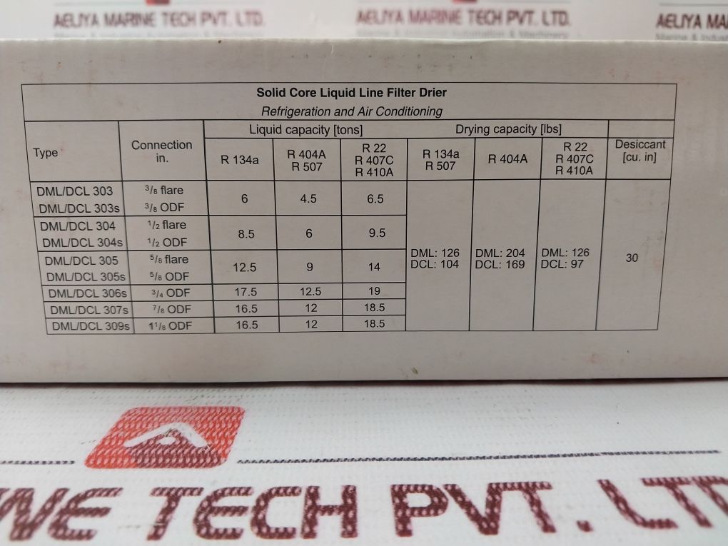 Danfoss Dml 304 Liquid Line Filter Drier