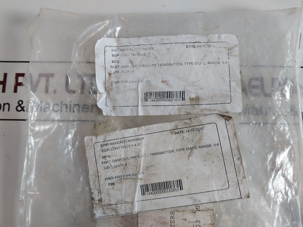 Danfoss Emp 2 084G2158 Pressure Transmitter 0…6 Kp/Cm²