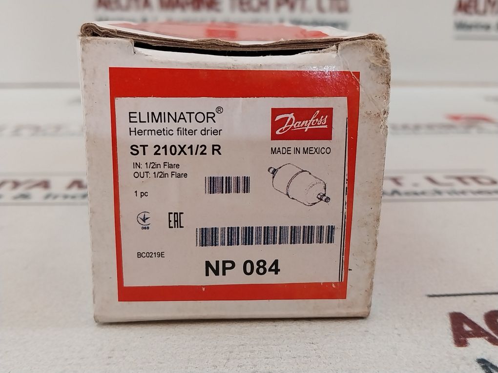 Danfoss St 210X1/2 R Hermetic Filter Drier Np 084