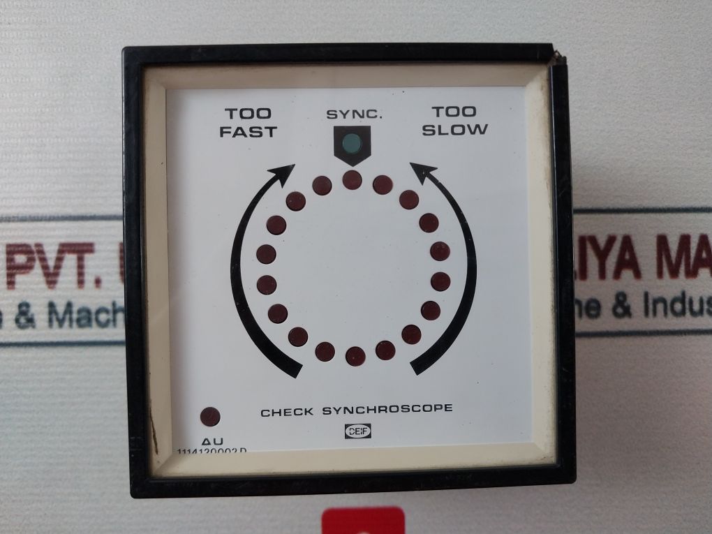 Deif 1114120002D Check Synchroscope