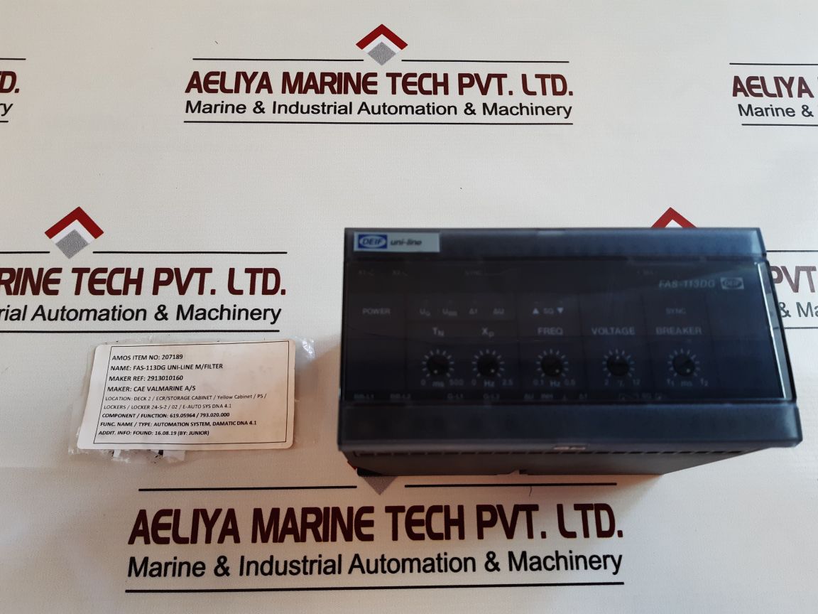 Deif Fas-113Dg Synchronize Controller