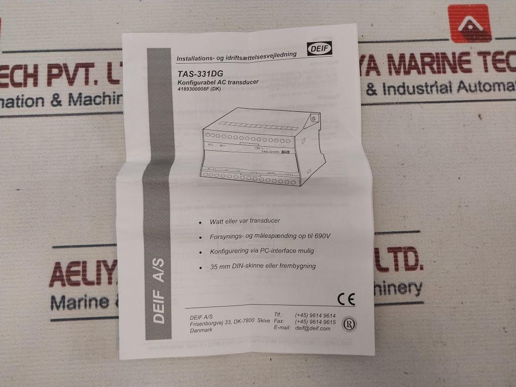 Deif Tas-331Dg Selectable Ac Transducer 4…20Ma