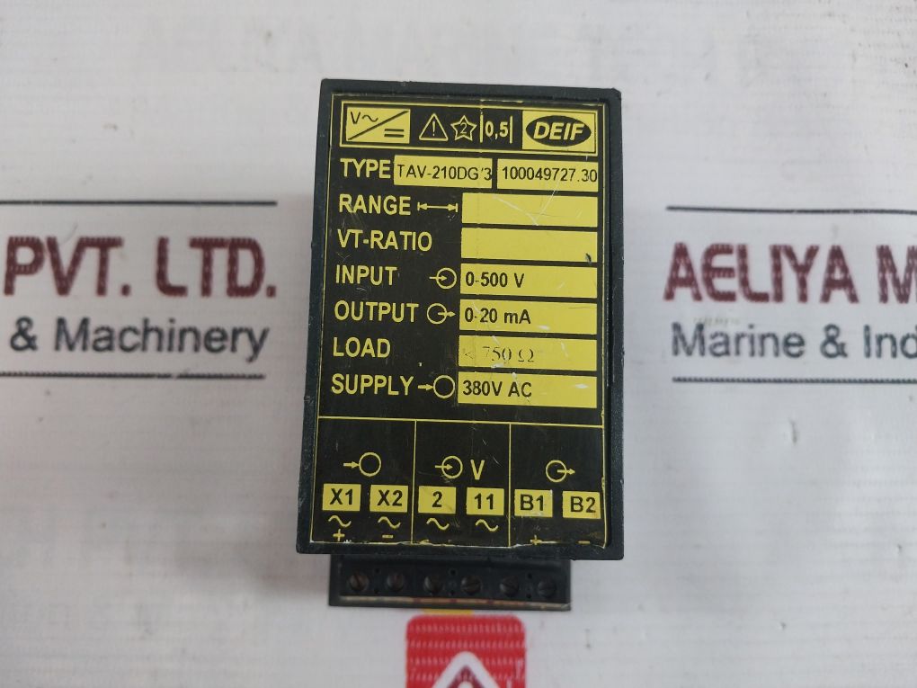 Deif Tav-210Dg/3 Single Fuction Transducer 0-500V 0-20Ma