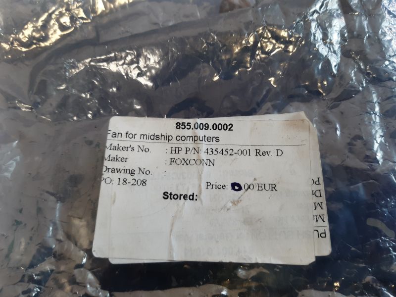 Delta Electronics Aub0912Vh Cooling Fan 435452-001,Rev. D. D