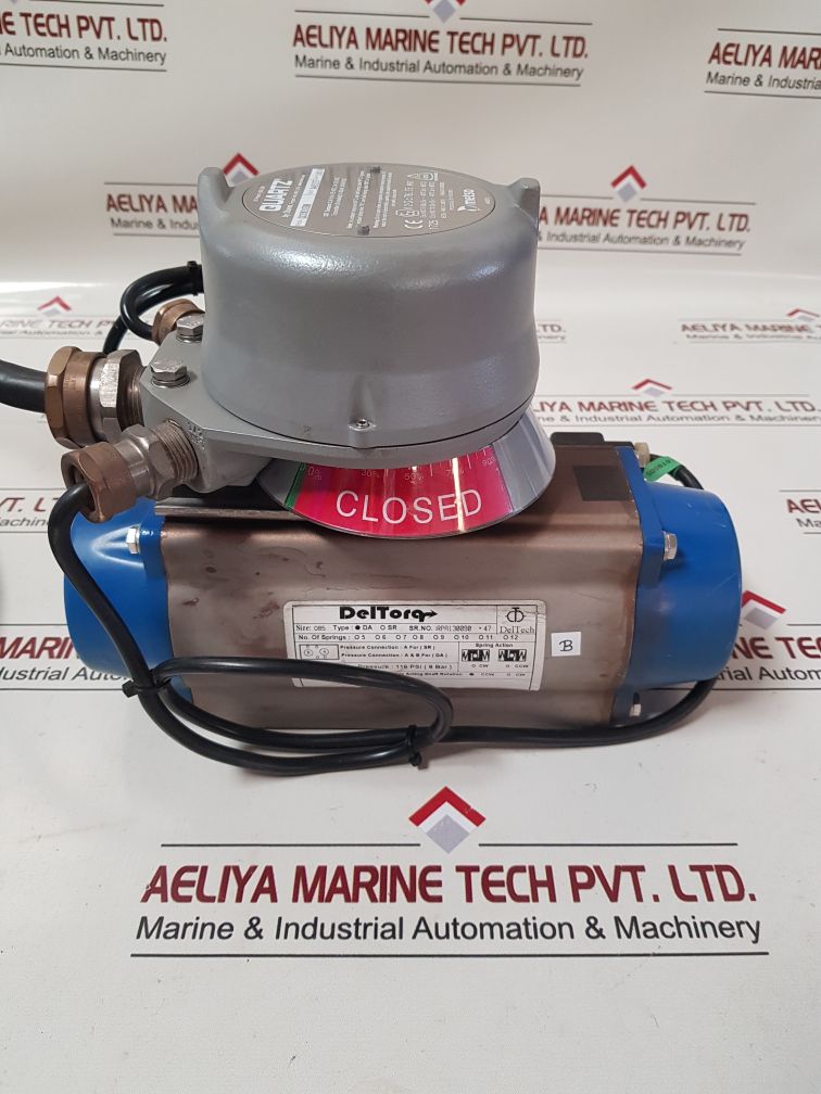 Deltech Deltorq Da Pneumatic Valve Actuator With Quartz Qx33K03Sdm Positioner