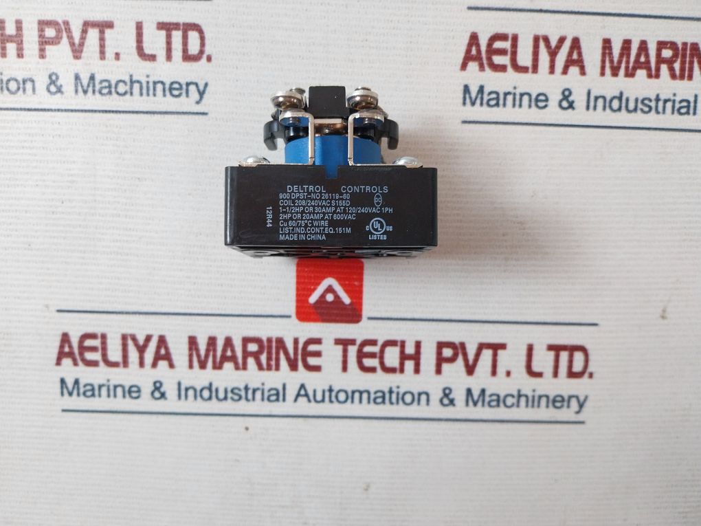 Deltrol Controls 900 Dpst-no 26119-60 Power Relay 600V