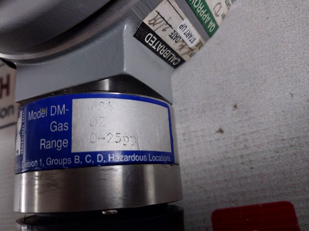 Detcon Dm-634 O2 Gas Sensor 22-28Vdc