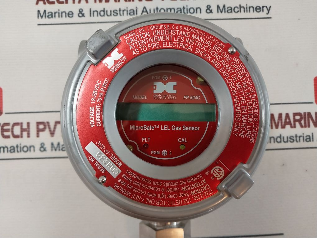 Detcon Fp-524C Microsafe Lel Gas Sensor