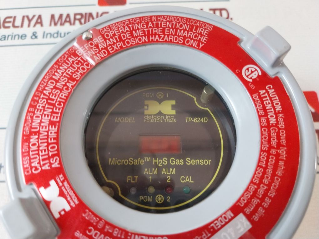 Detcon Tp-624D Microsafe H2S Gas Sensor