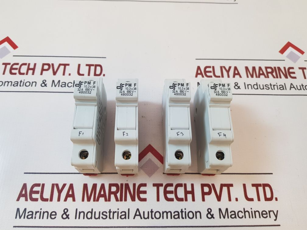 Set Of 4X Df Pmf 480032 10,3 × 38 Fuse Holder 32A 690V~