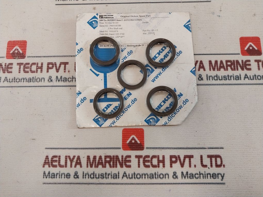 Dickow Pumpen Din 3760 Shaft Seal