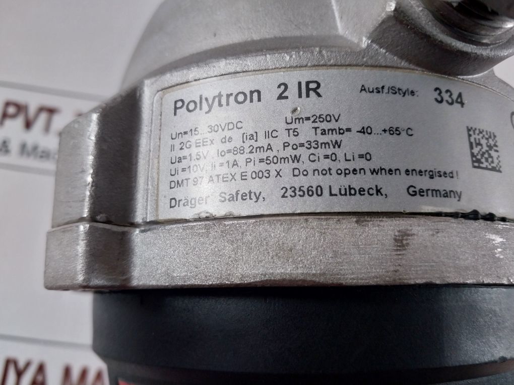 Drager Polytron 2 Ir Style 334 Infrared Gas Detector 6810100