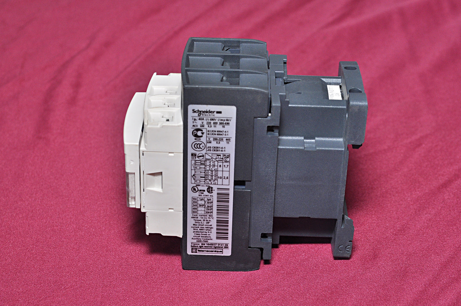 Schneider electric/telemecanique lc1d25 contactor