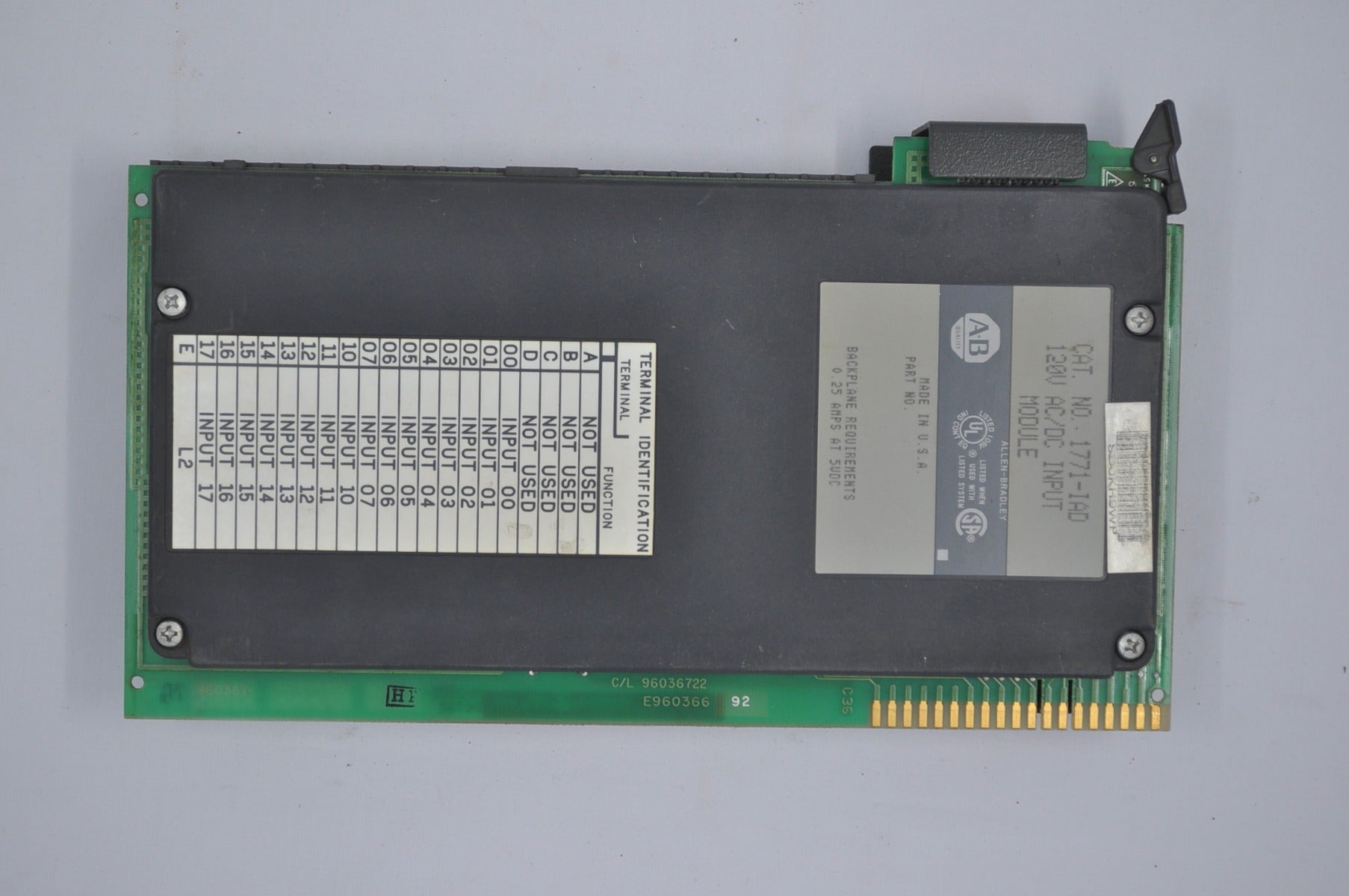 Allen bradley 1771-iad ac/dc input module