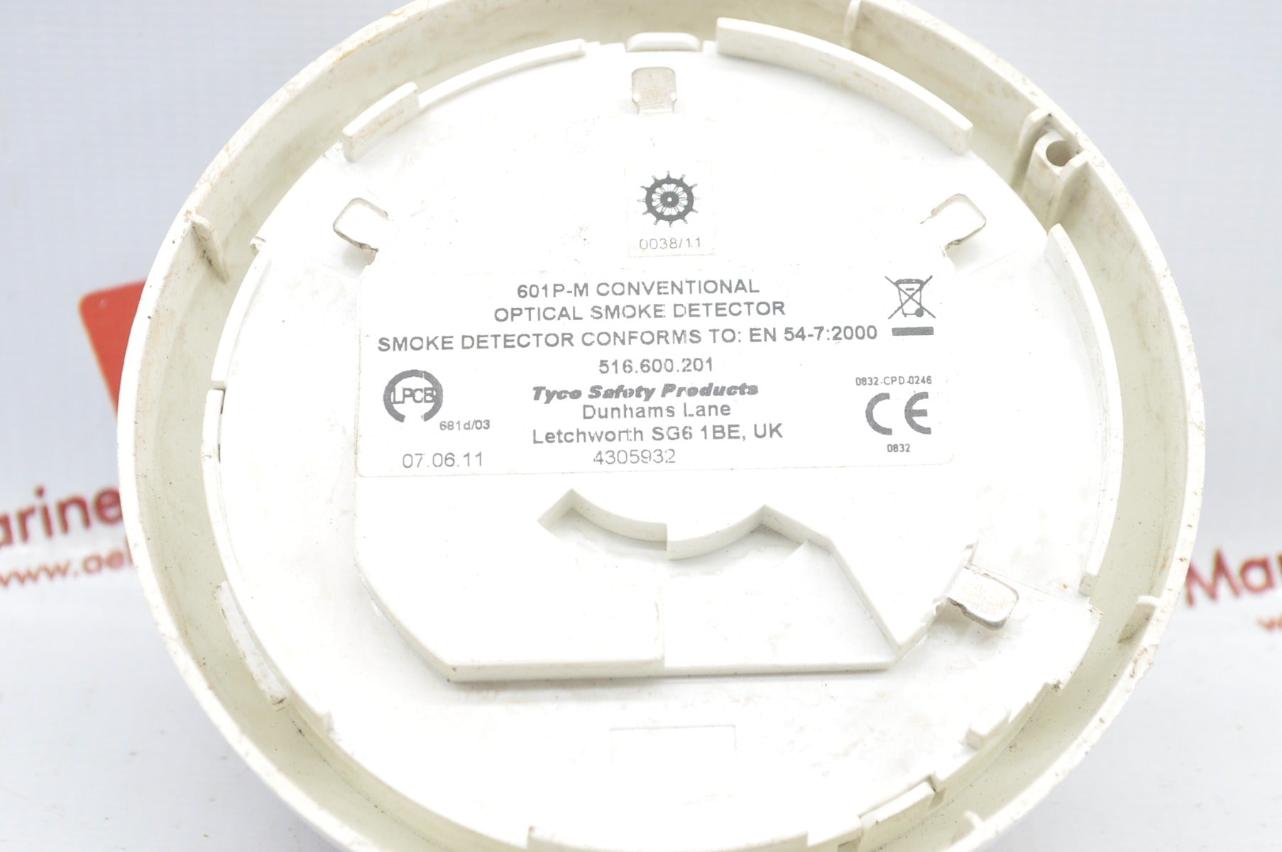 Tyco 601p-m conventional optical smoke detector
