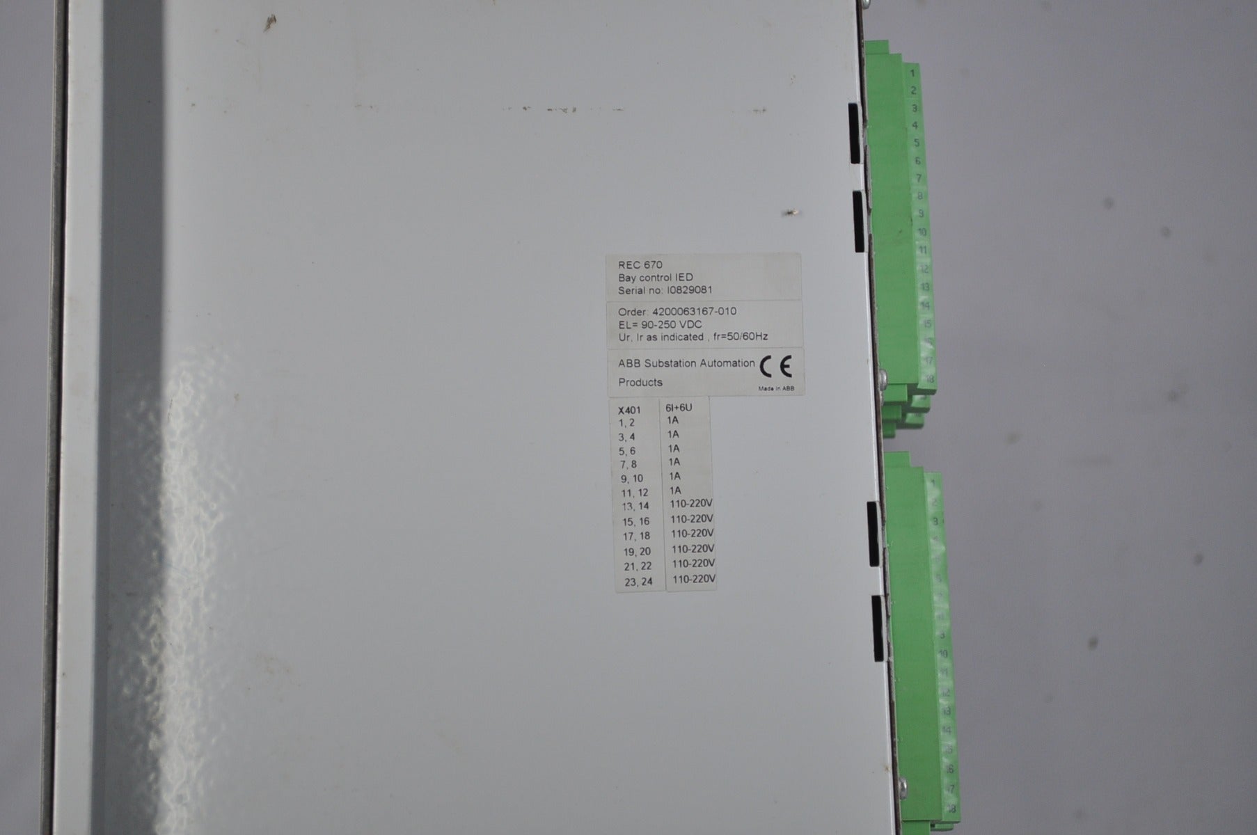 Abb rec670 bay control ied