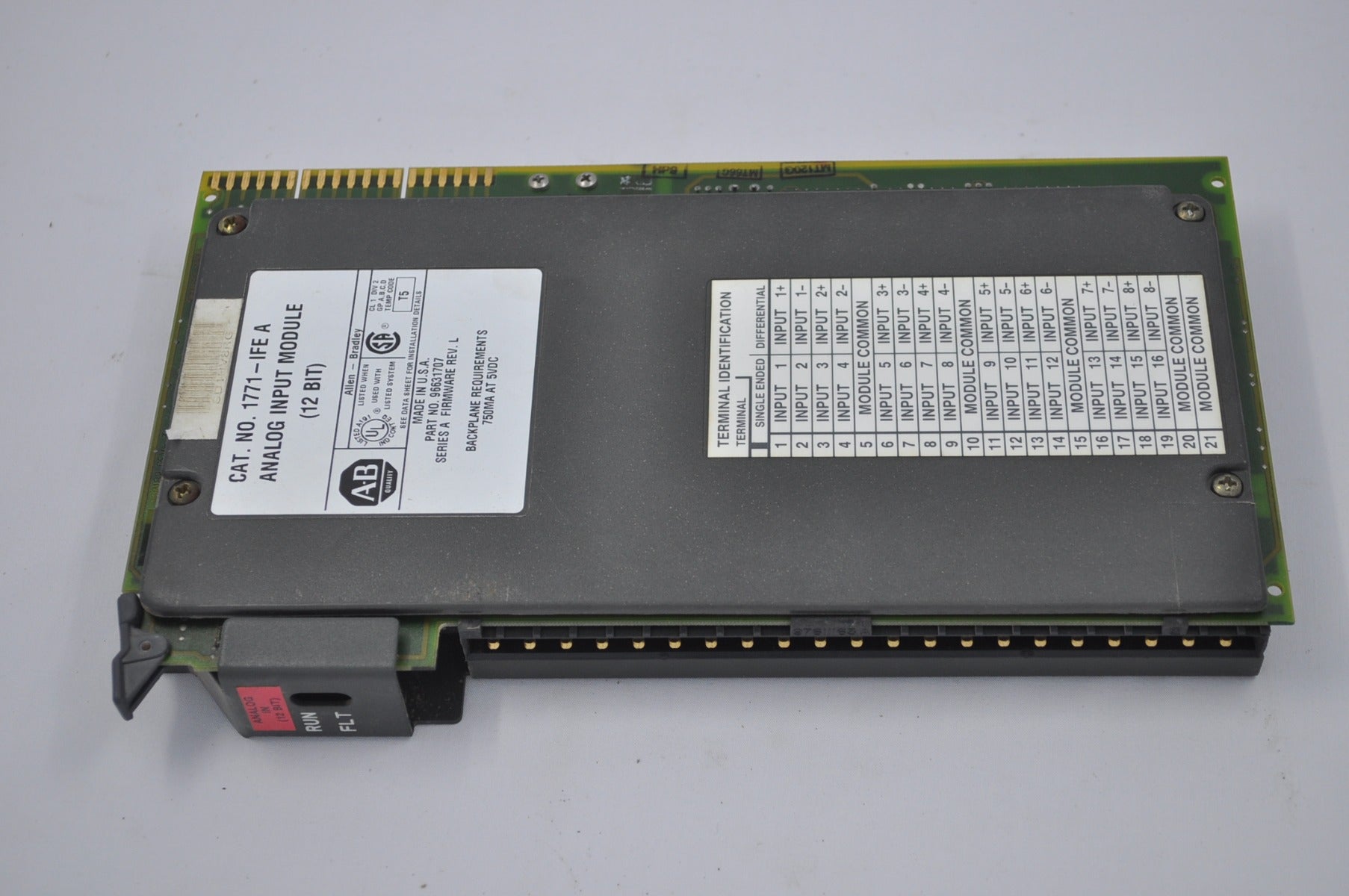 Allen bradley 1771-ife a analog input module