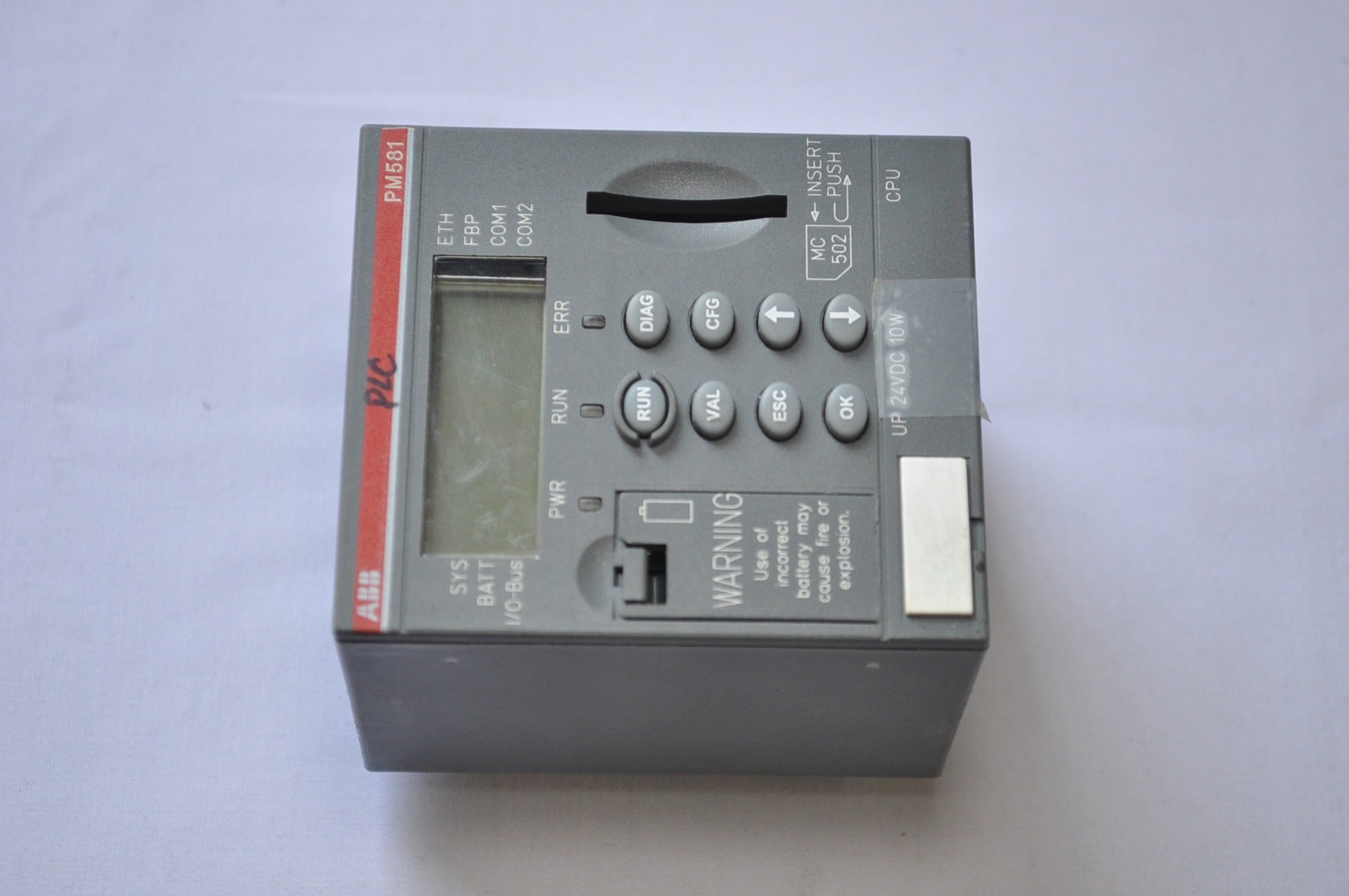 Abb Pm581-eth A2 1Sap140100R0270 Central Processing Unit 256Kb Ethernet