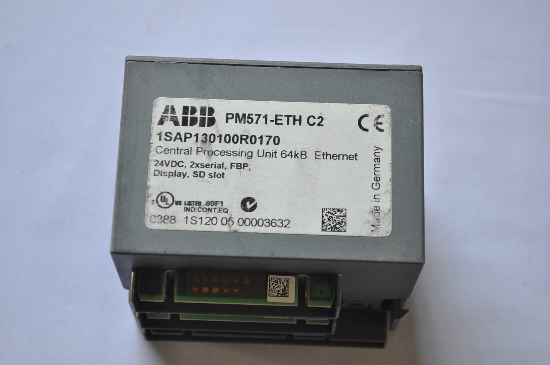 Abb Pm571-eth C2 Central Processing Unit 64Kb Ethernet 1Sap130100R0170