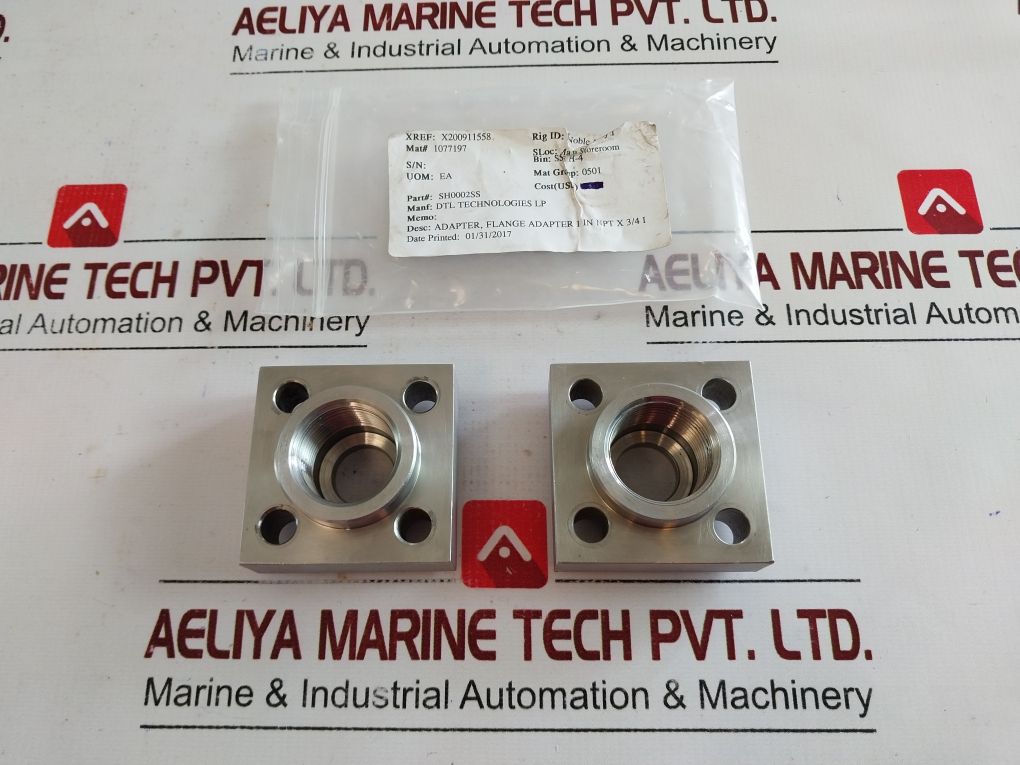 Lot Of 2X Dtl Technologies Sh0002Ss Flange Adaptor Set 1077197