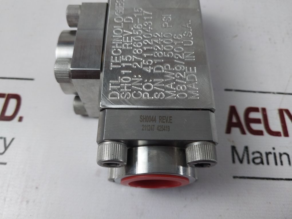 Dtl Technologies 2786056-15 1/2"Shuttle Valve Sh0115 Rev. D