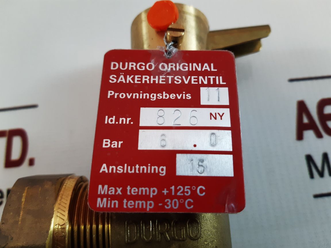Durgo td3-100-2 safety valve