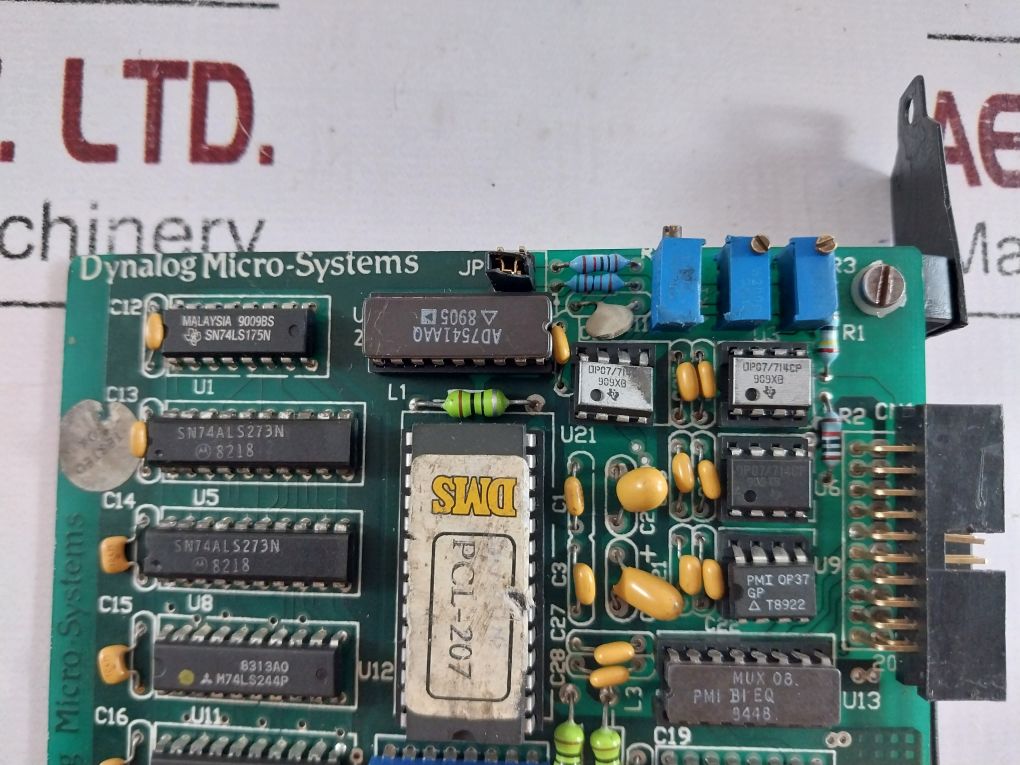Dynalog Micro-systems Dms 2711 Pcb Card Pcl-207