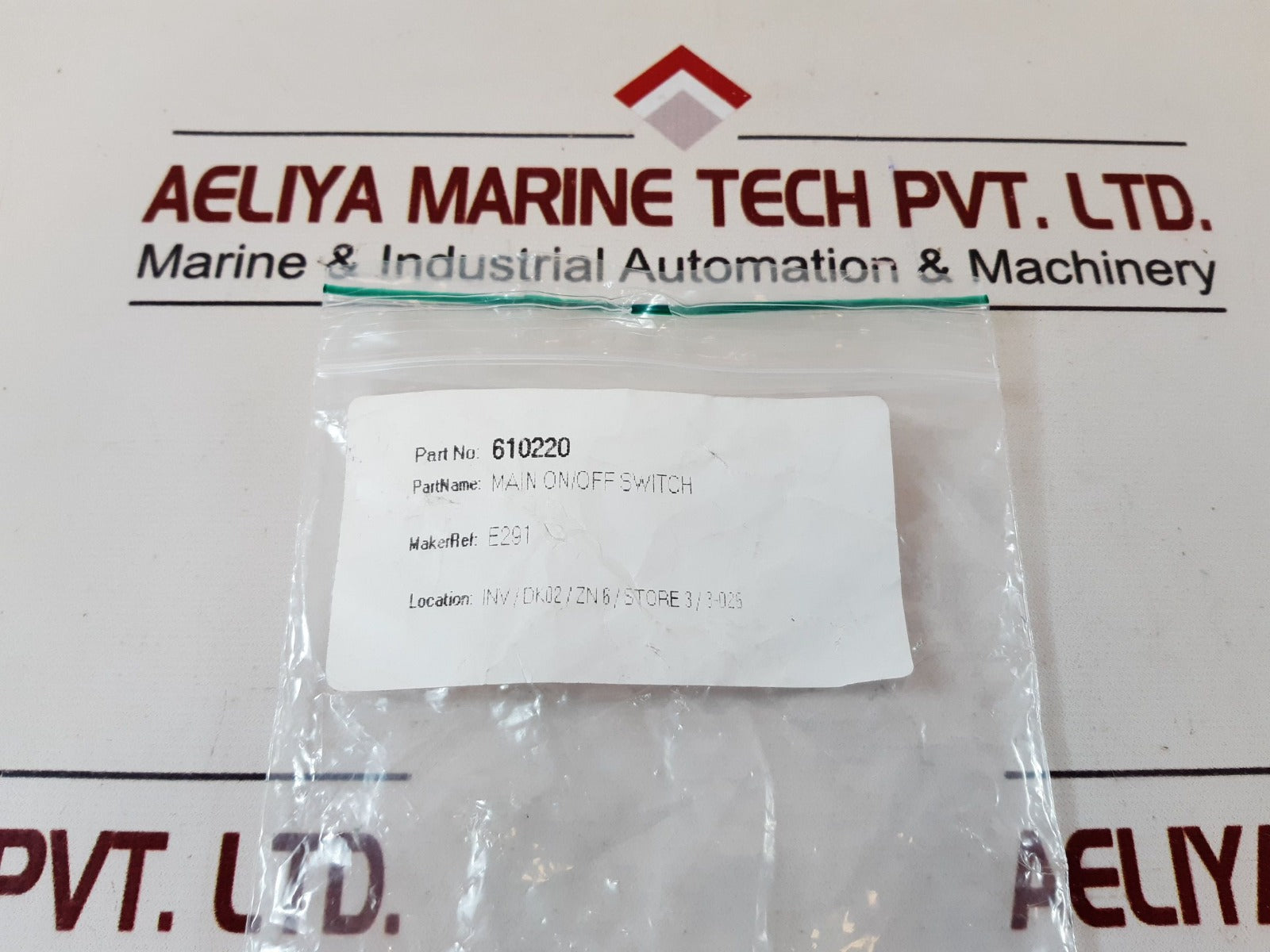 Set Of 2X Eaton E291 Main On/Off Switch 610220