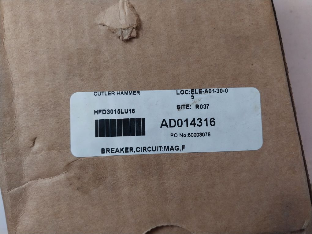 Eaton Hfd3015Lu16 3-p Industrial Circuit Breaker