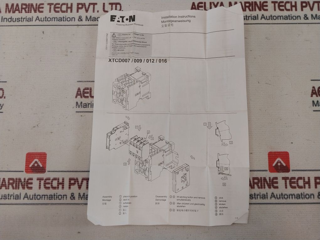 Eaton Xtcd022 Contactor 110V 50Hz