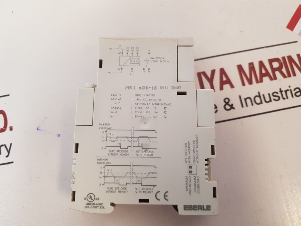 Eberle Mri 400-15 Multifunction Relay 50-60 Hz