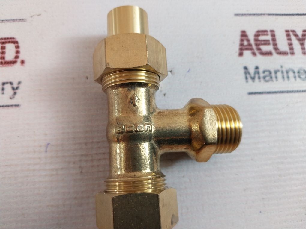 Lot Of 3X Econ 1/2” Bsp Brass Gauge Tube Support