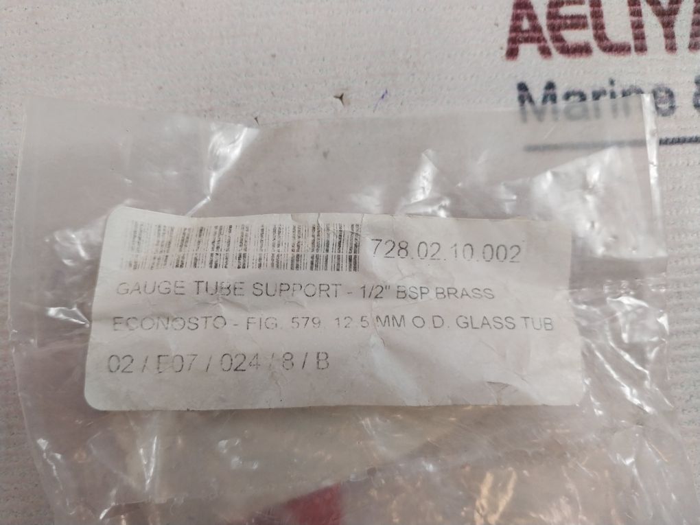 Lot Of 3X Econ 1/2” Bsp Brass Gauge Tube Support