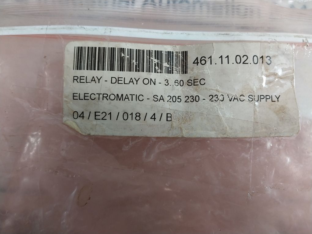 Electromatic S-system Sa 205 230 Delay On Operate 230 V Ac