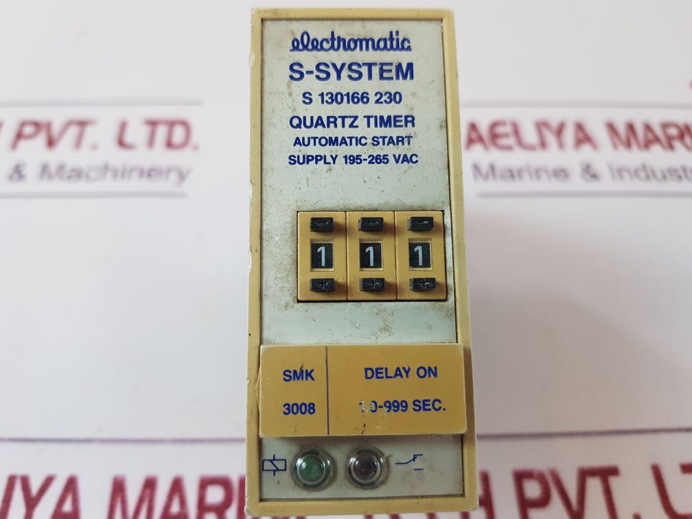 Electromatic S-system S 130166 230 Quartz Timer
