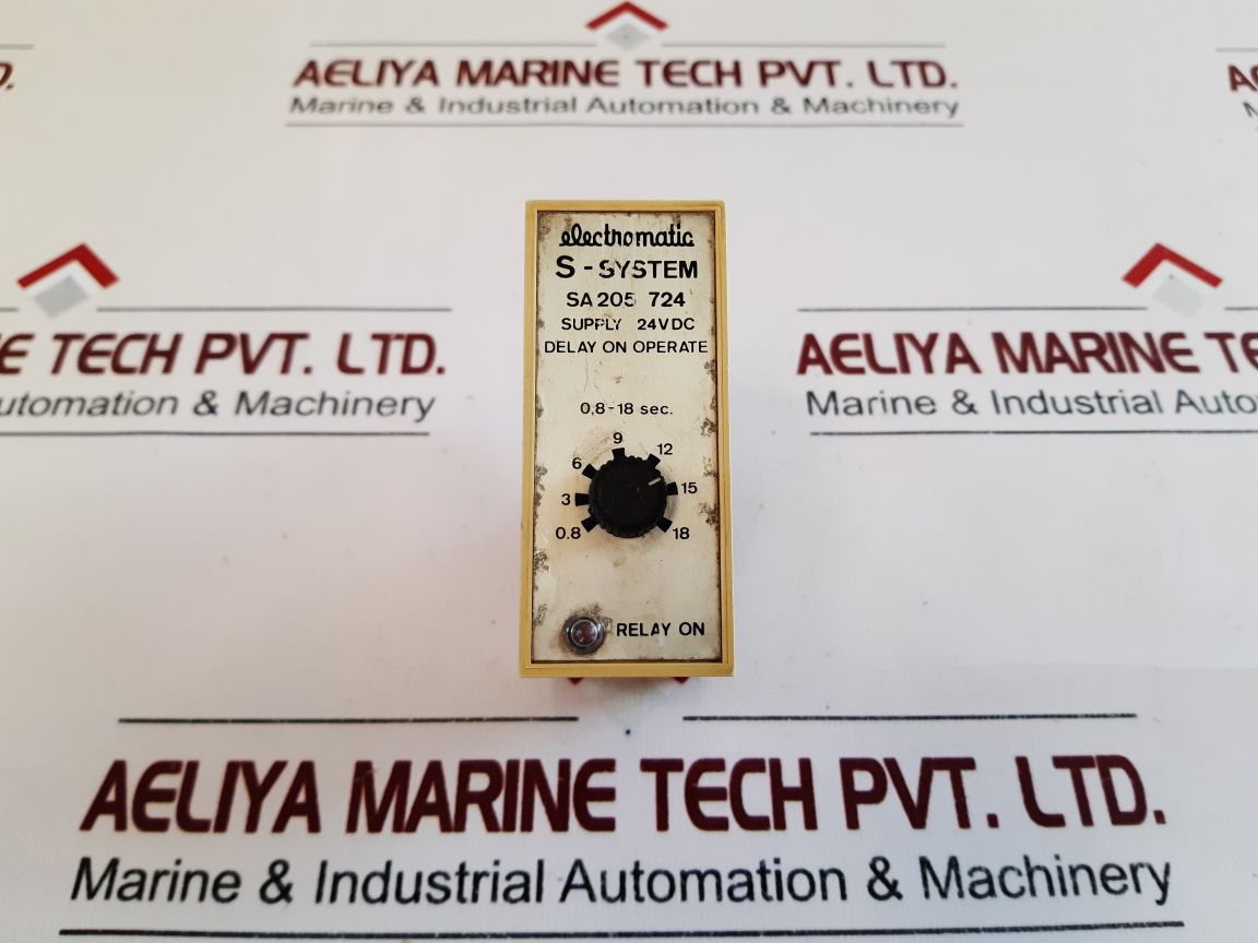 Electromatic Sa205 724 Time Delay Relay
