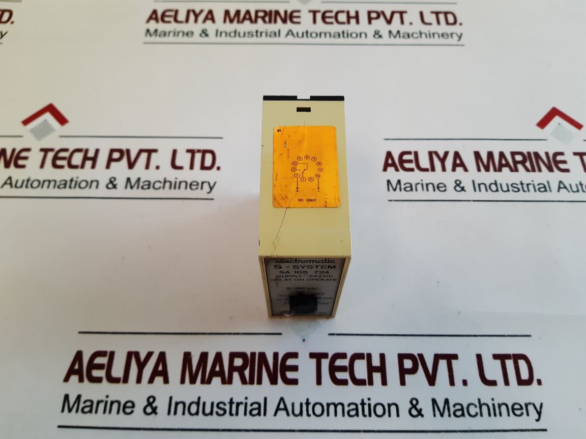 Electromatic Sa 105 724 Delay On Operate Timer Relay 8-180 Sec