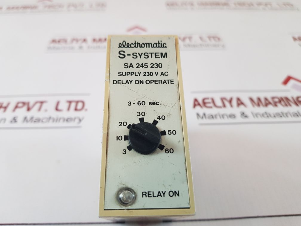 Electromatic Sa 245 230 Delay On Operate 3-60 Sec.