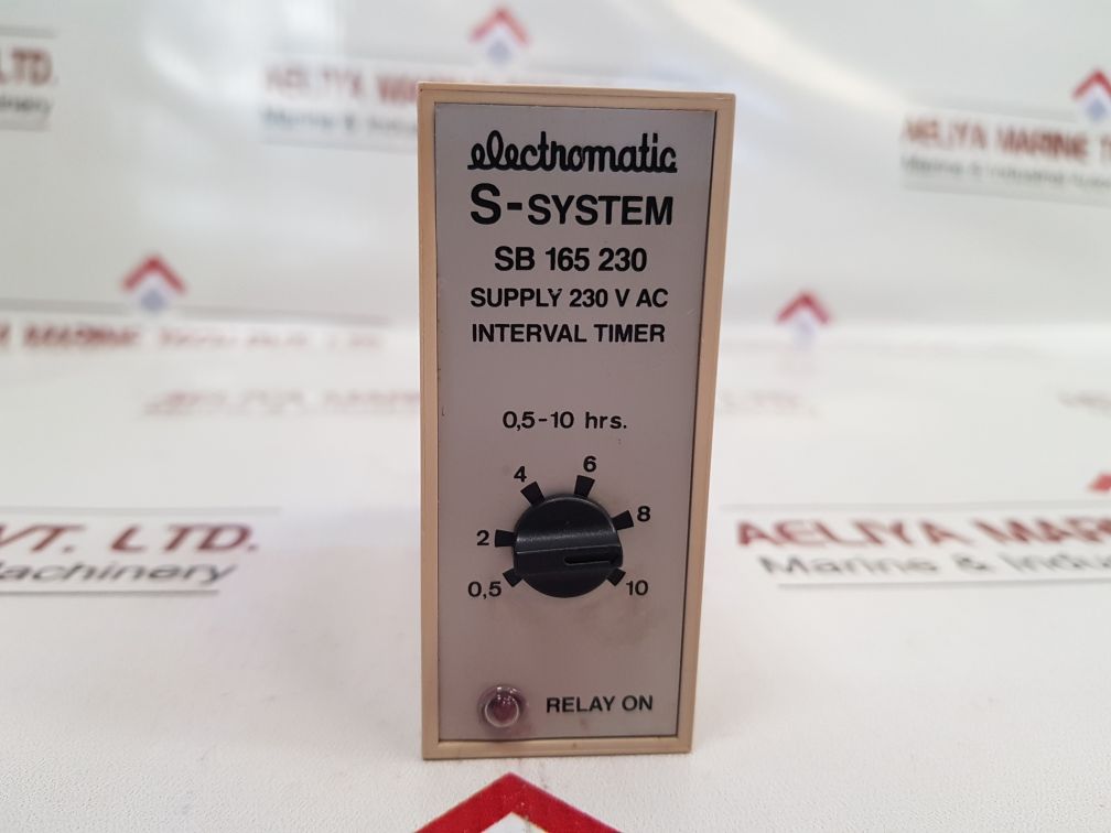 Electromatic S-system Sb 165 230 Interval Timer 0.5-10 Hrs