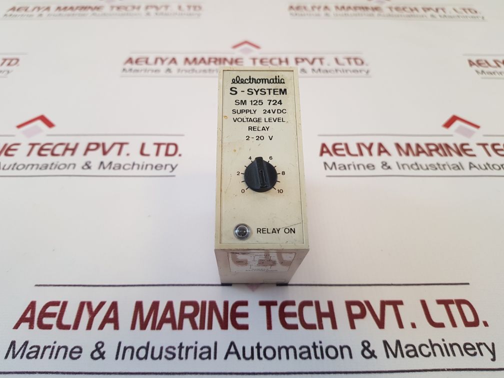Electromatic Sm 125 724 Voltage Level Relay 2-20 V