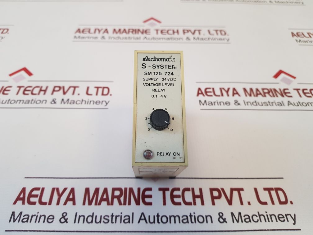 Electromatic Sm 125 724 S-system Voltage Level Relay 0,1-4 V