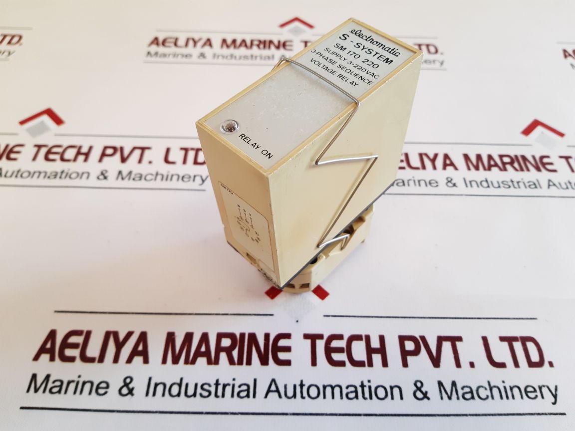 Electromatic Sm 170 220 3 Phase Sequence Voltage Relay With Base