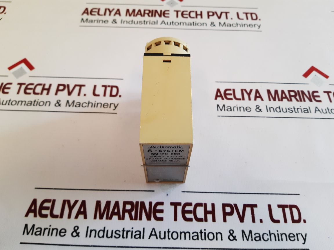 Electromatic Sm 170 220 3 Phase Sequence Voltage Relay With Base