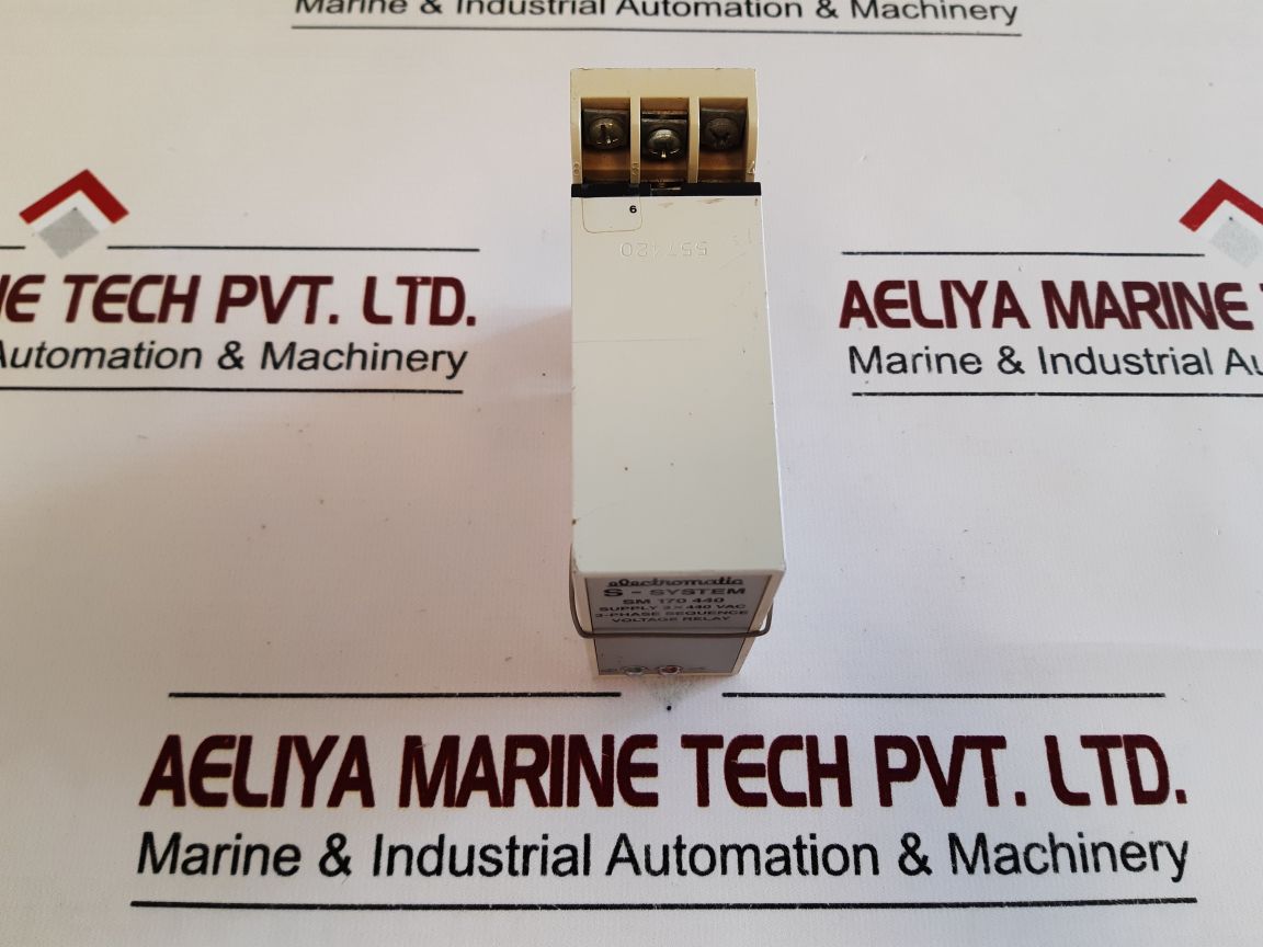 Electromatic Sm 170 440 3-phase Sequence Voltage Relay With Base Free Shipping