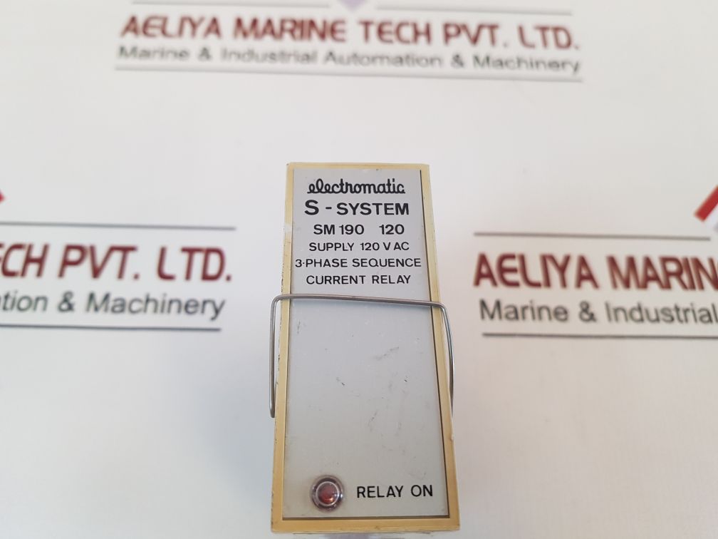 Electromatic Sm 190 120 3 Phase Sequence Current Relay