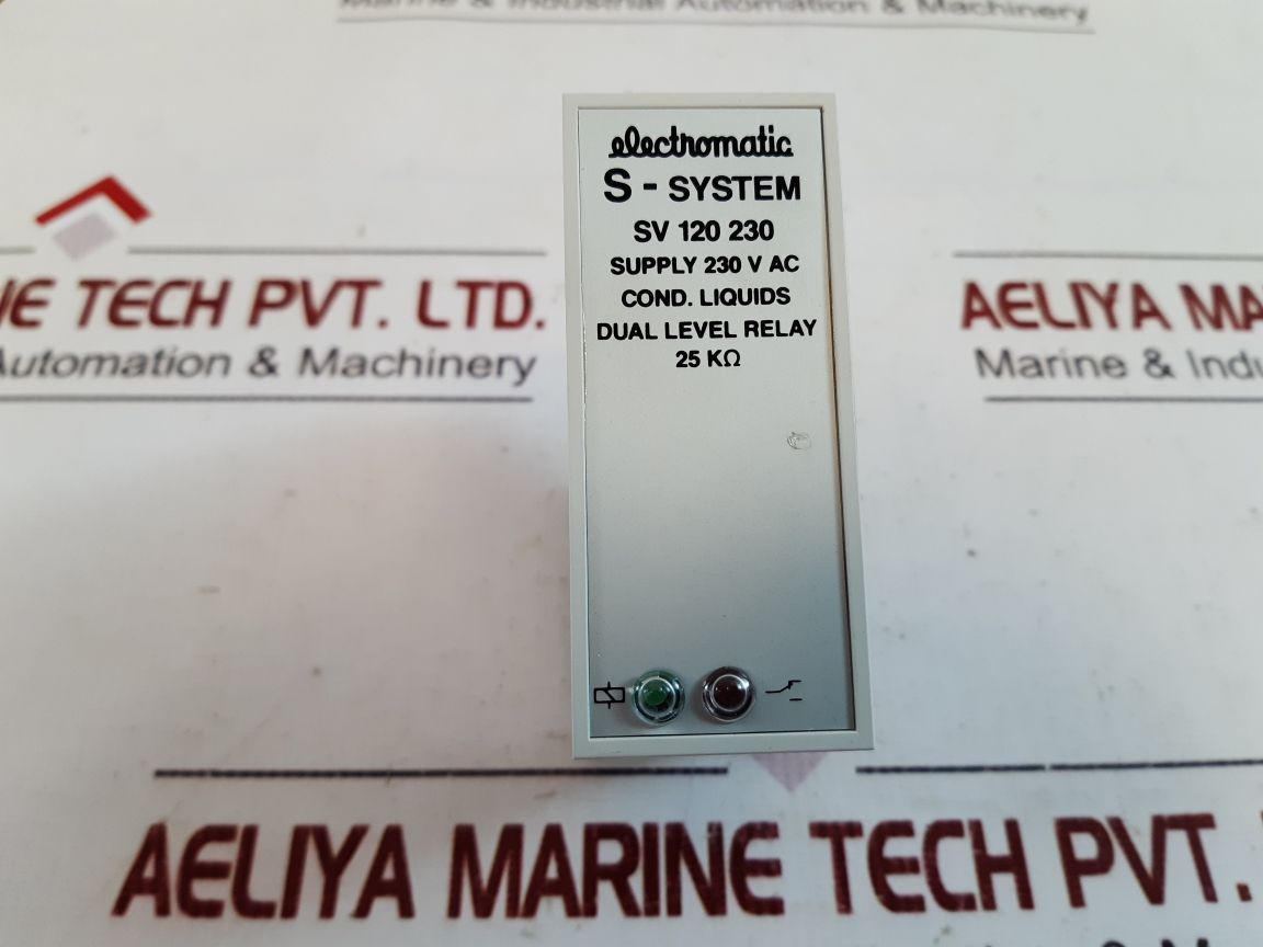 Electromatic s-system sv 120 230 dual level relay