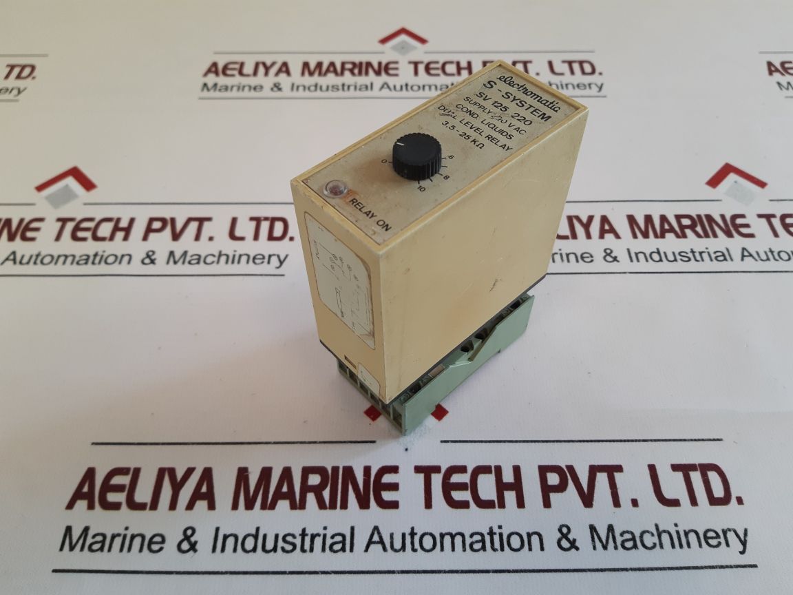 Electromatic Sv 125 220 Dual Level Relay With Base